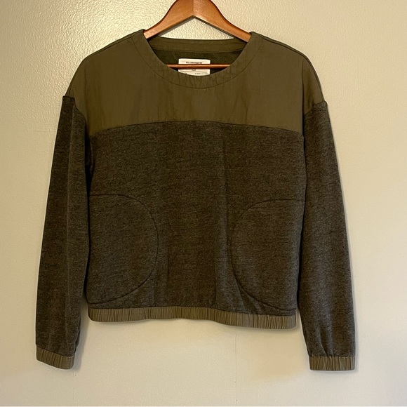 REI Cooperative Womens Nook Quilted Pullover Sweatshirt Dark Green Lg Sl… - Picture 1 of 12